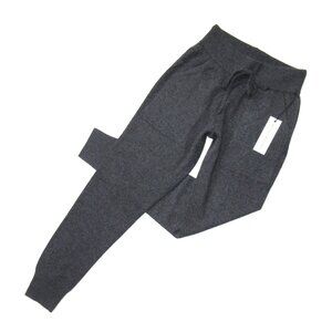 NWT White + Warren Lounge Pant in Charcoal Heather Gray Cashmere Knit Jogger XS